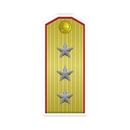 PLA shàng jiàng Type 55 (China) (Military Rank) STICKER Vinyl Kiss-Cut Decal 3 Inch White - The Sticker Space