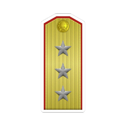 PLA shàng jiàng Type 55 (China) (Military Rank) STICKER Vinyl Kiss-Cut Decal 4 Inch White - The Sticker Space