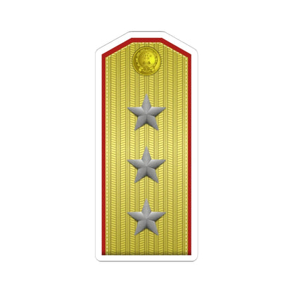 PLA shàng jiàng Type 55 (China) (Military Rank) STICKER Vinyl Kiss-Cut Decal 6 Inch White - The Sticker Space