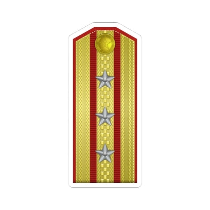 PLA shàng xiào Type 55 (China) (Military Rank) STICKER Vinyl Kiss-Cut Decal 4 Inch White - The Sticker Space