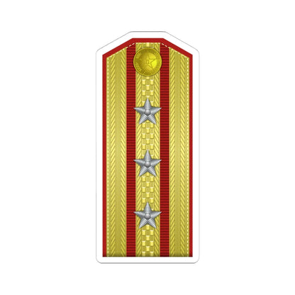 PLA shàng xiào Type 55 (China) (Military Rank) STICKER Vinyl Kiss-Cut Decal 6 Inch White - The Sticker Space