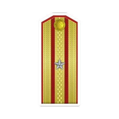 PLA shào xiào Type 55 (China) (Military Rank) STICKER Vinyl Kiss-Cut Decal 2 Inch White - The Sticker Space