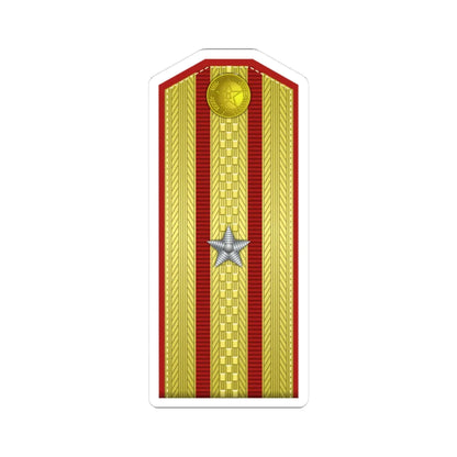 PLA shào xiào Type 55 (China) (Military Rank) STICKER Vinyl Kiss-Cut Decal 3 Inch White - The Sticker Space