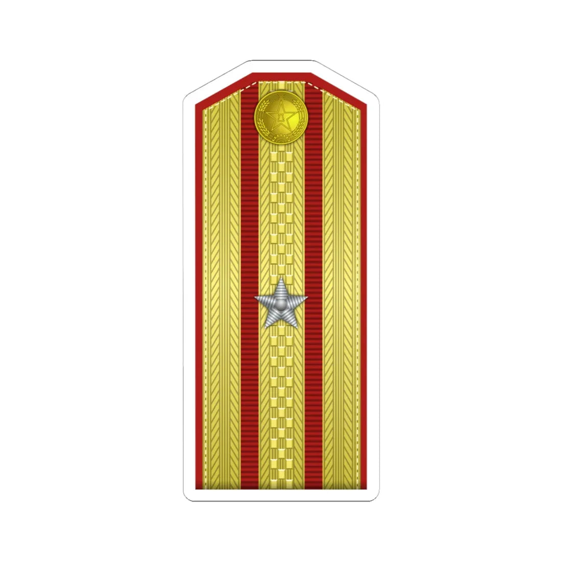 PLA shào xiào Type 55 (China) (Military Rank) STICKER Vinyl Kiss-Cut Decal - The Sticker Space