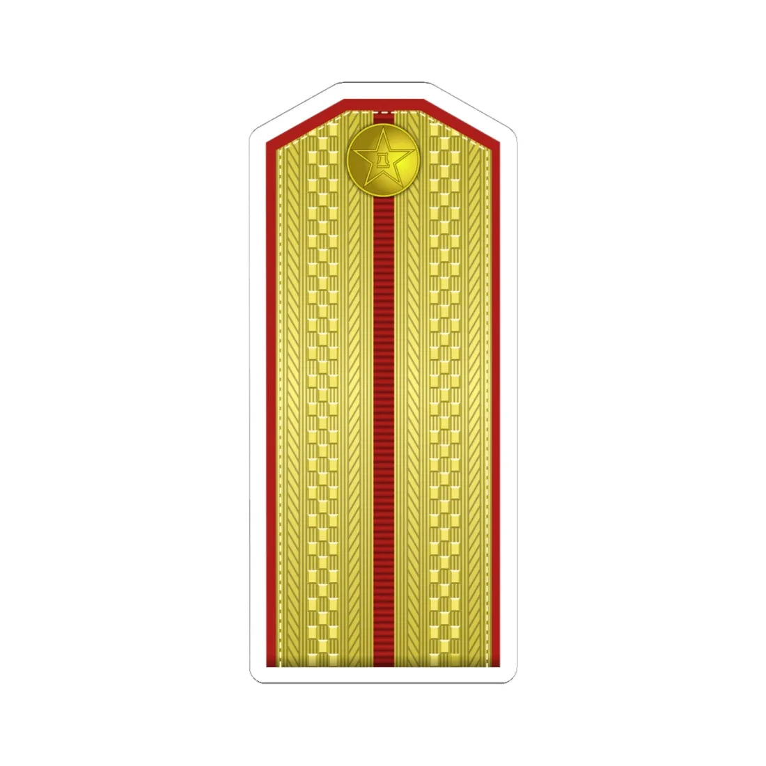 PLA zhǔn wèi Type 55 (China) (Military Rank) STICKER Vinyl Kiss-Cut Decal 6 Inch White - The Sticker Space