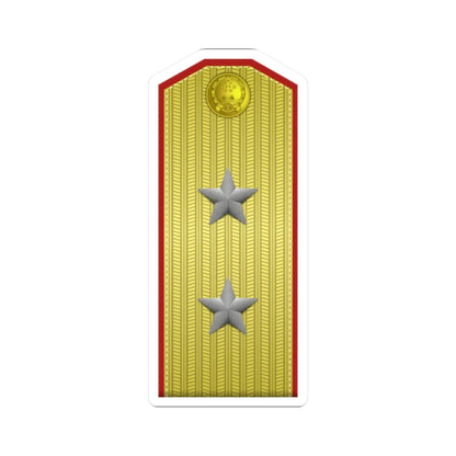 PLA zhōng jiàng Type 55 (China) (Military Rank) STICKER Vinyl Kiss-Cut Decal 2 Inch White - The Sticker Space