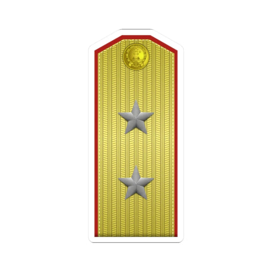 PLA zhōng jiàng Type 55 (China) (Military Rank) STICKER Vinyl Kiss-Cut Decal 2 Inch White - The Sticker Space