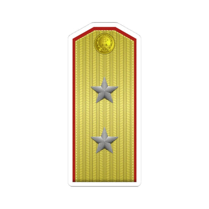 PLA zhōng jiàng Type 55 (China) (Military Rank) STICKER Vinyl Kiss-Cut Decal 4 Inch White - The Sticker Space