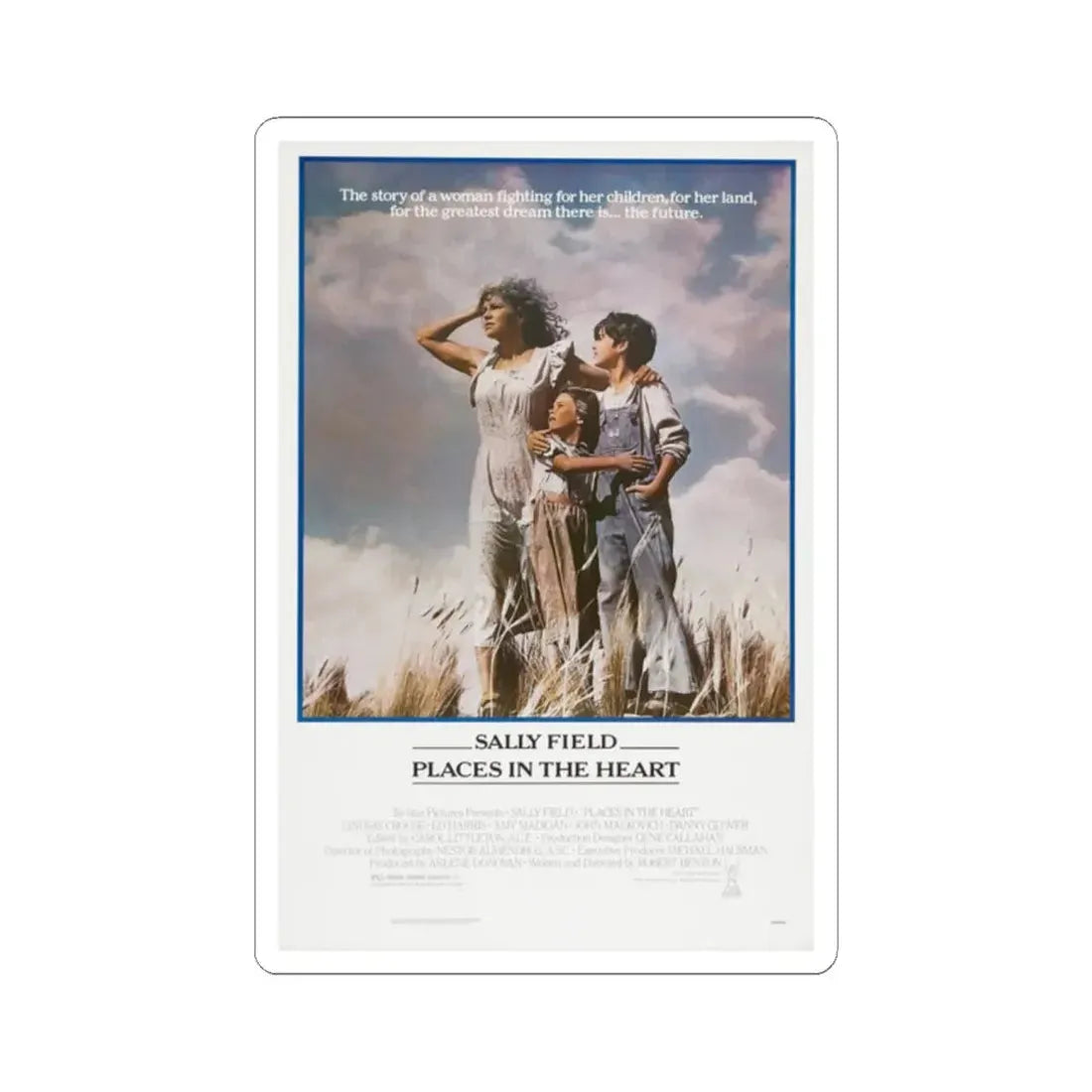 Places in the Heart 1984 Movie Poster - STICKER Vinyl Kiss-Cut Decal 2 Inch White - The Sticker Space