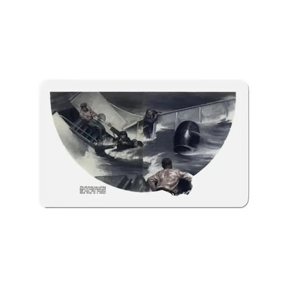 Plain Luck (2), Redbook, December 1934 (Magazine Illustration) Refrigerator Magnet 2 Inch Die-Cut - The Sticker Space