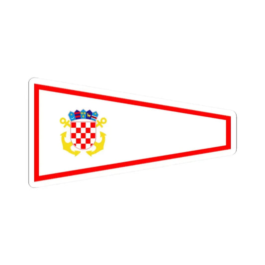 Plamenac najstarijeg zapovjednika ratnog broda (Croatia) STICKER Vinyl Kiss-Cut Decal 2 Inch White - The Sticker Space