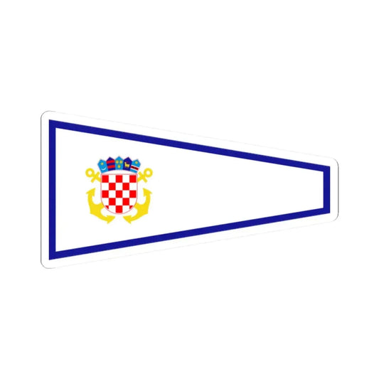 Plamenac zapovjednika divizijuna ratnih brodova (Croatia) STICKER Vinyl Kiss-Cut Decal 2 Inch White - The Sticker Space