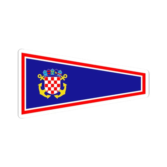 Plamenac zapovjednika flote ratnih brodova (Croatia) STICKER Vinyl Kiss-Cut Decal 2 Inch White - The Sticker Space