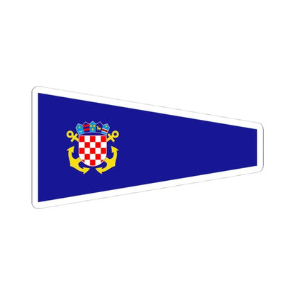 Plamenac zapovjednika flotile ratnih brodova (Croatia) STICKER Vinyl Kiss-Cut Decal 4 Inch White - The Sticker Space