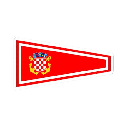 Plamenac zapovjednika odreda ratnih brodova (Croatia) STICKER Vinyl Kiss-Cut Decal 2 Inch White - The Sticker Space