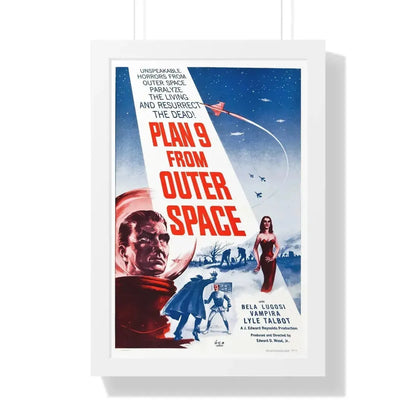 PLAN 9 FROM OUTER SPACE 1959 - Framed Movie Poster - The Sticker Space