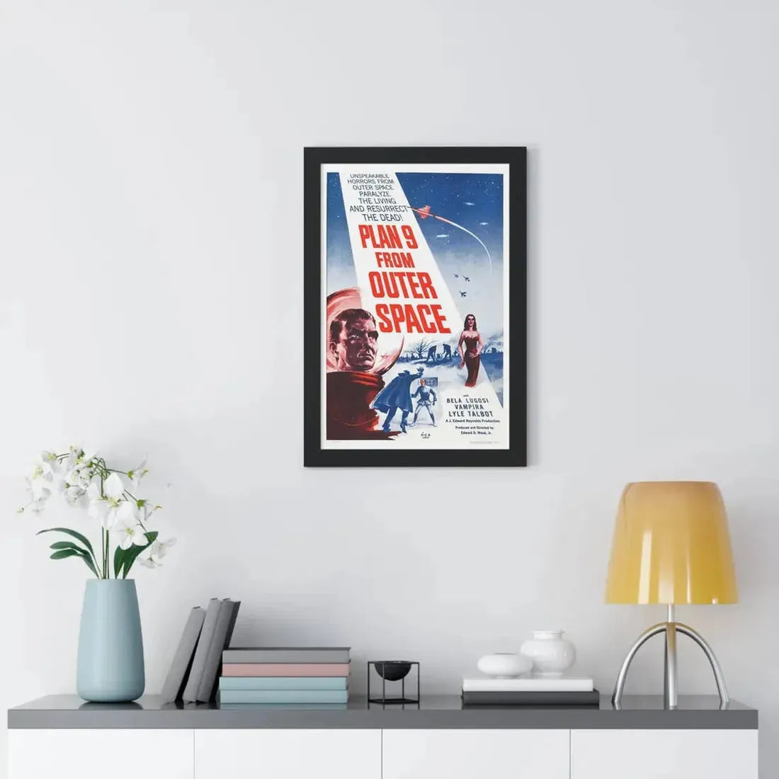 PLAN 9 FROM OUTER SPACE 1959 - Framed Movie Poster - The Sticker Space