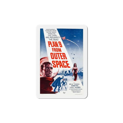 Plan 9 from Outer Space 1959 Movie Poster Refrigerator Magnet 6 Inch - The Sticker Space