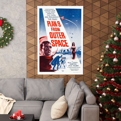 PLAN 9 FROM OUTER SPACE 1959 - Paper Movie Poster-The Sticker Space