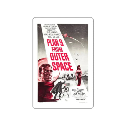 PLAN 9 FROM OUTER SPACE (2) 1959 Movie Poster STICKER Vinyl Die-Cut Decal 3 Inch - The Sticker Space