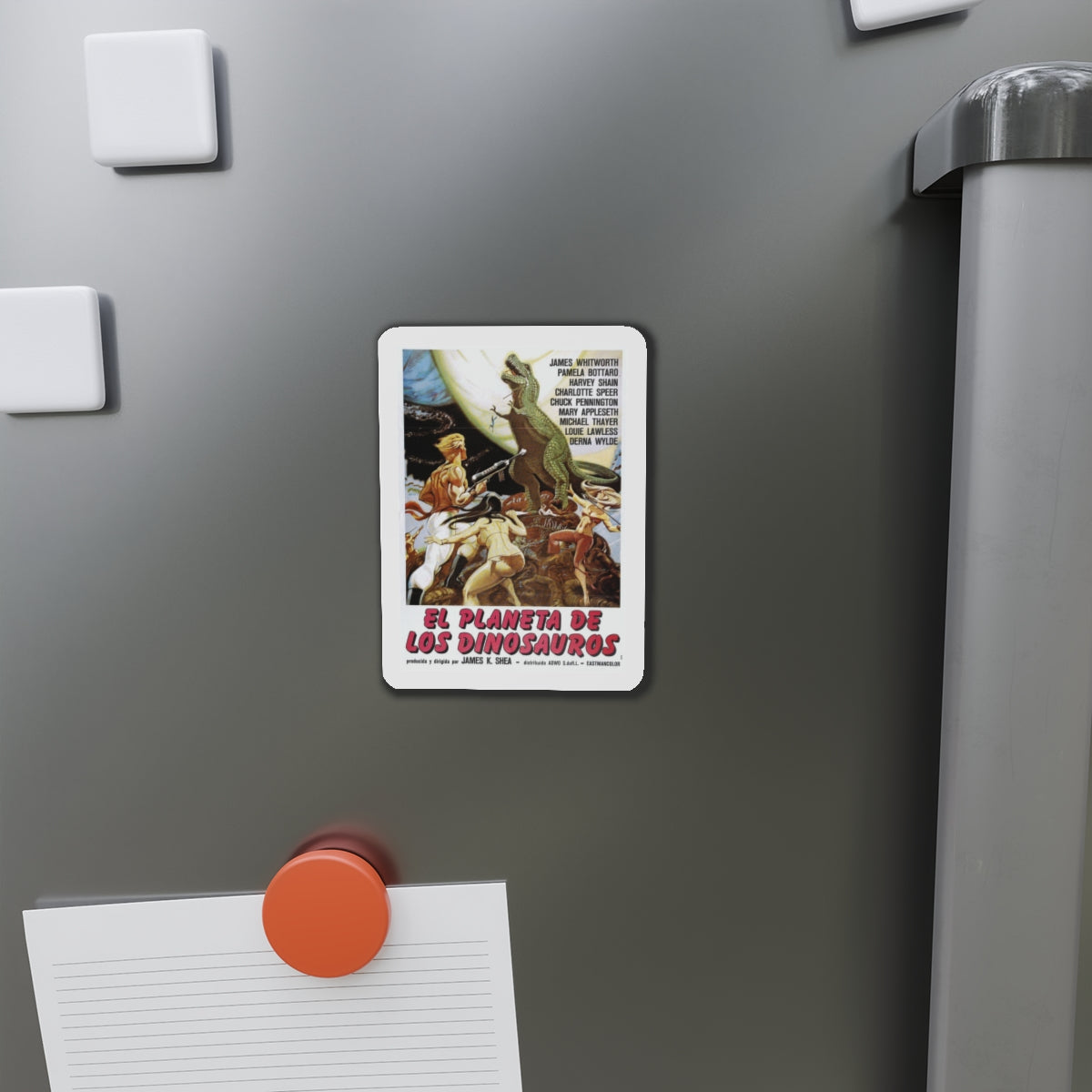 PLANET OF DINOSAURS (ITALIAN) 1977 Movie Poster - Refrigerator Magnet-The Sticker Space