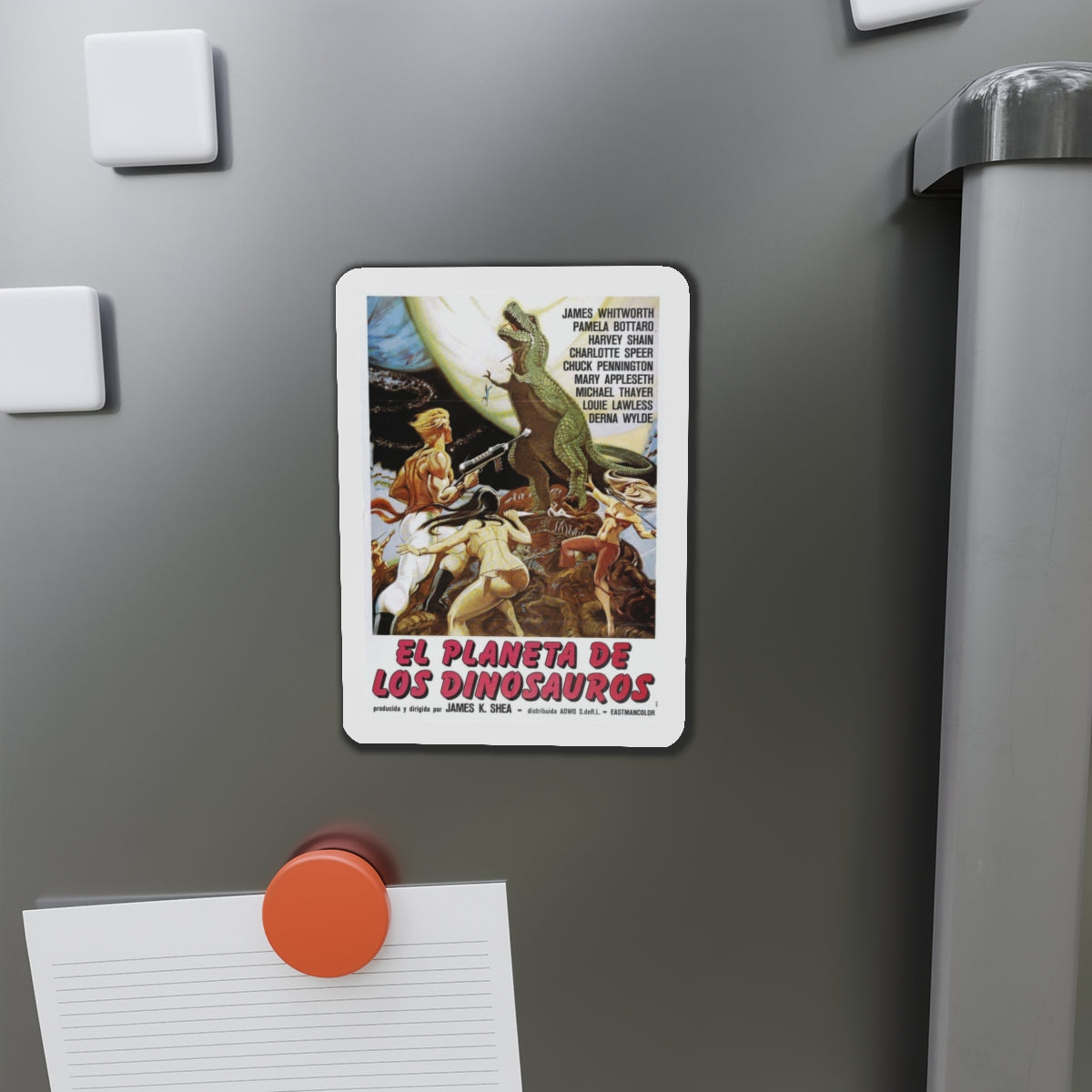 PLANET OF DINOSAURS (ITALIAN) 1977 Movie Poster - Refrigerator Magnet-The Sticker Space