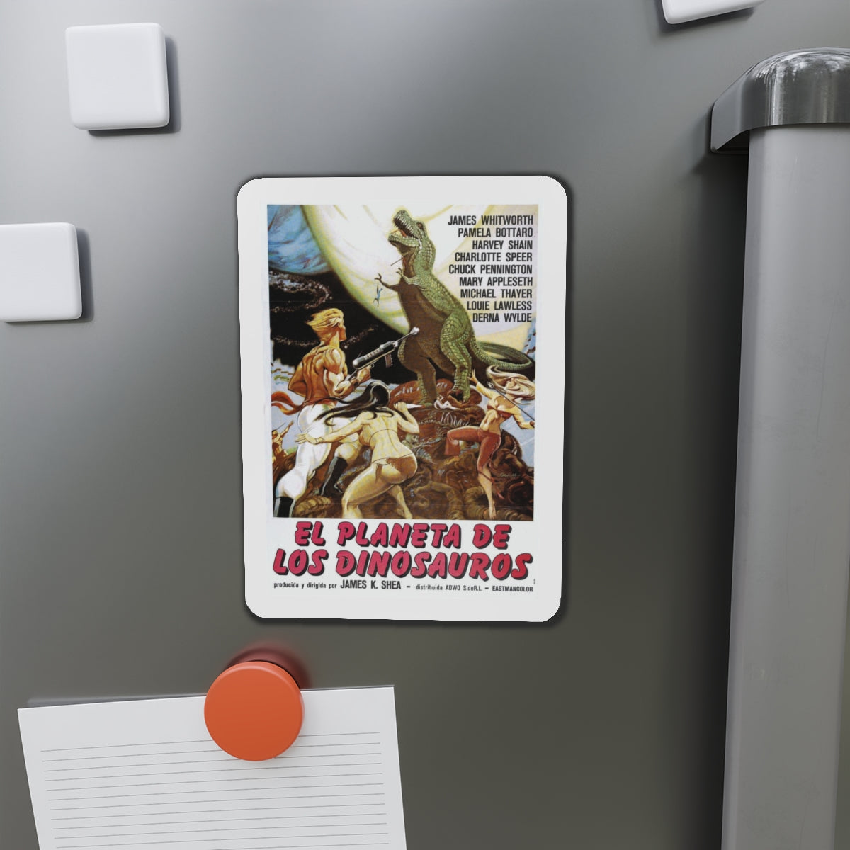 PLANET OF DINOSAURS (ITALIAN) 1977 Movie Poster - Refrigerator Magnet-The Sticker Space