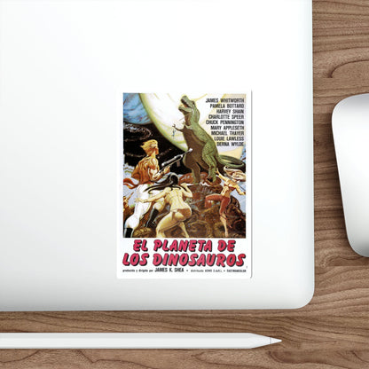 PLANET OF DINOSAURS (ITALIAN) 1977 Movie Poster STICKER Vinyl Die-Cut Decal-The Sticker Space