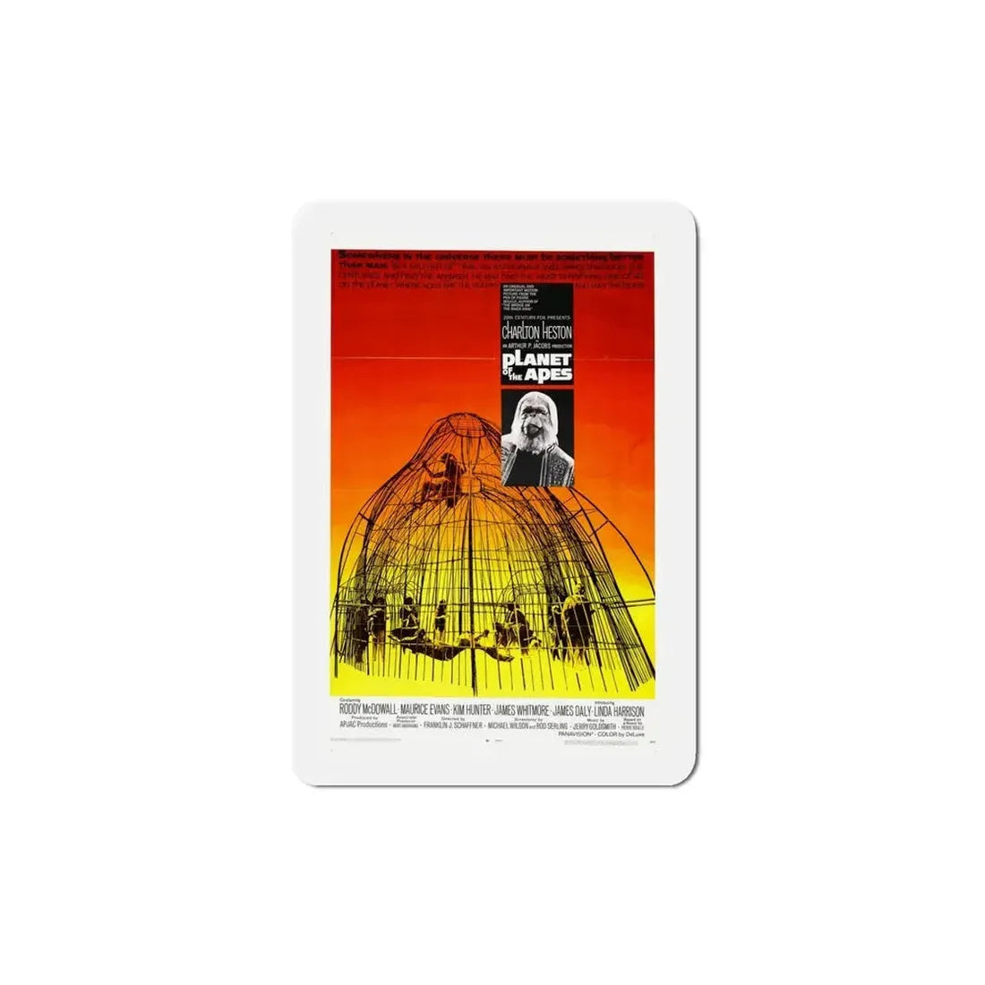 Planet of the Apes 1968 Movie Poster Refrigerator Magnet 5 Inch - The Sticker Space