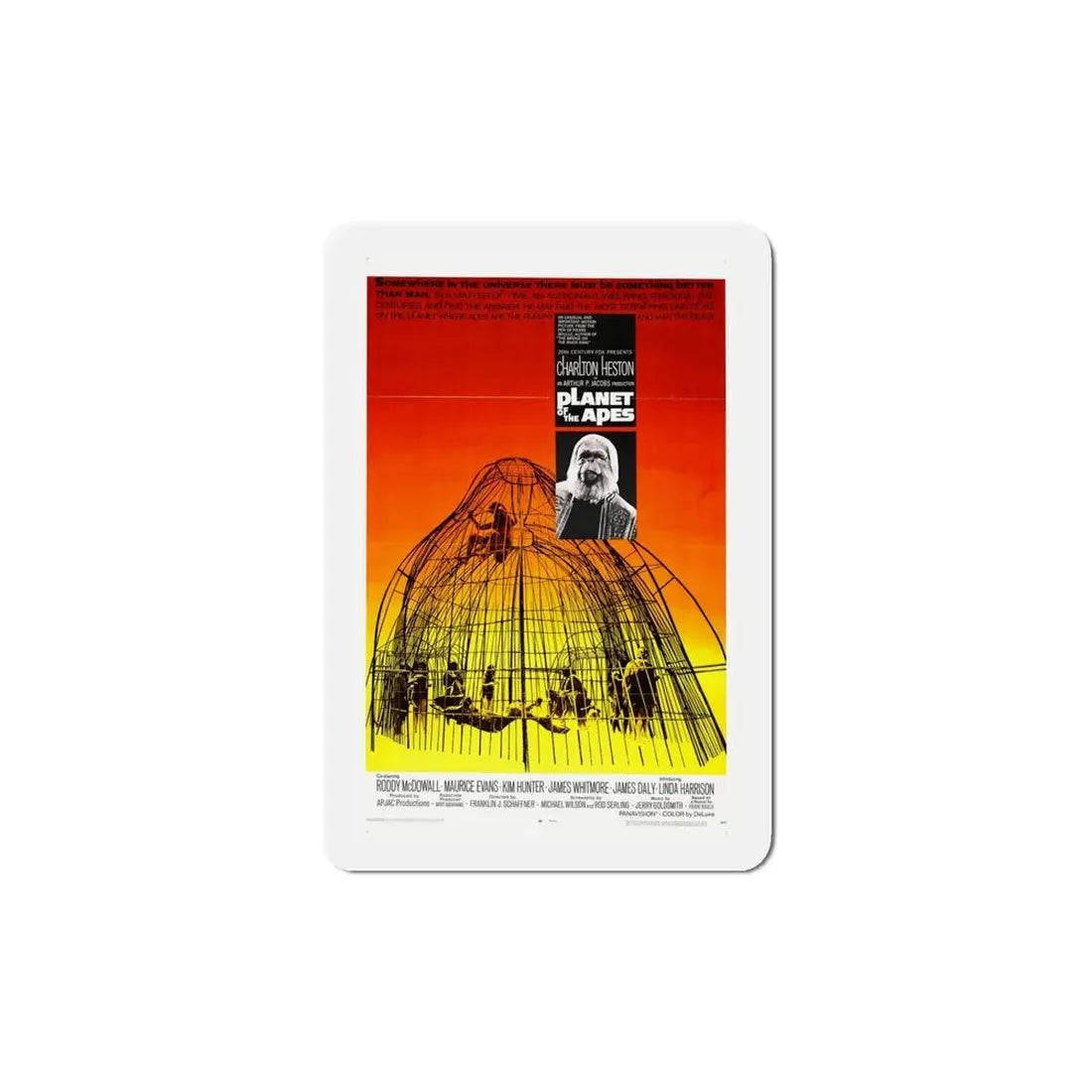 Planet of the Apes 1968 Movie Poster Refrigerator Magnet - The Sticker Space