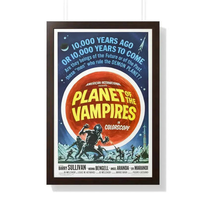 PLANET OF THE VAMPIRES 1965 - Framed Movie Poster 20" x 30" Walnut - The Sticker Space