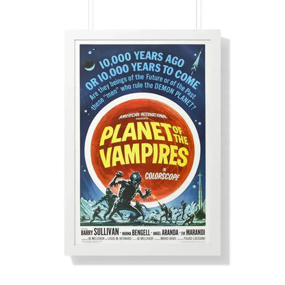 PLANET OF THE VAMPIRES 1965 - Framed Movie Poster 20" x 30" White - The Sticker Space