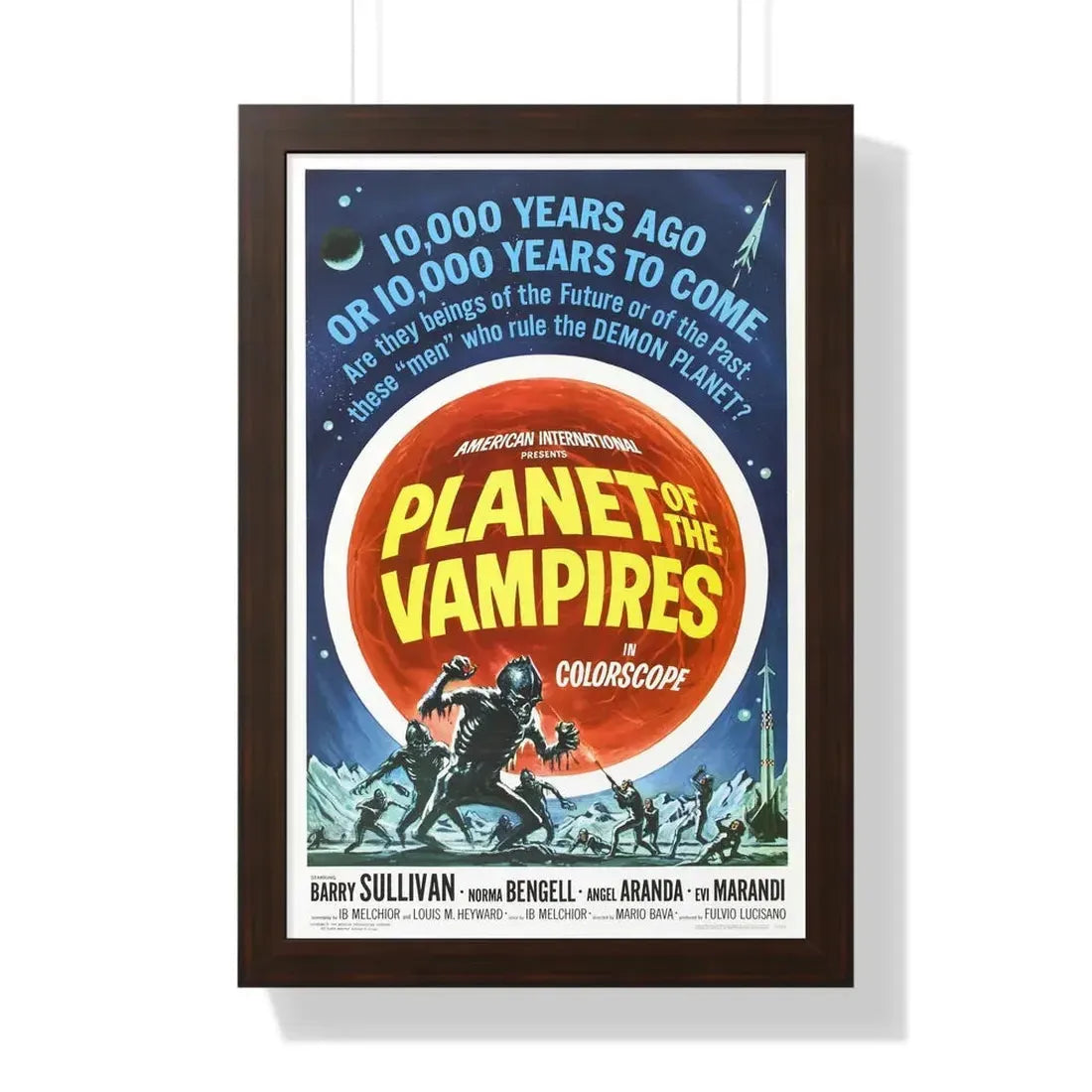 PLANET OF THE VAMPIRES 1965 - Framed Movie Poster - The Sticker Space