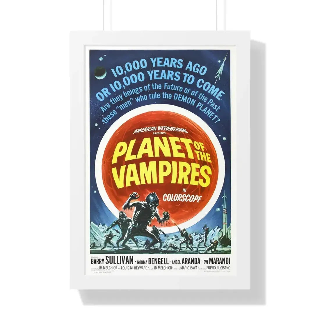 PLANET OF THE VAMPIRES 1965 - Framed Movie Poster - The Sticker Space