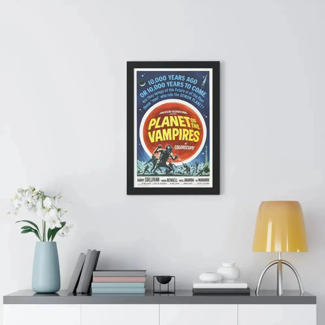 PLANET OF THE VAMPIRES 1965 - Framed Movie Poster - The Sticker Space