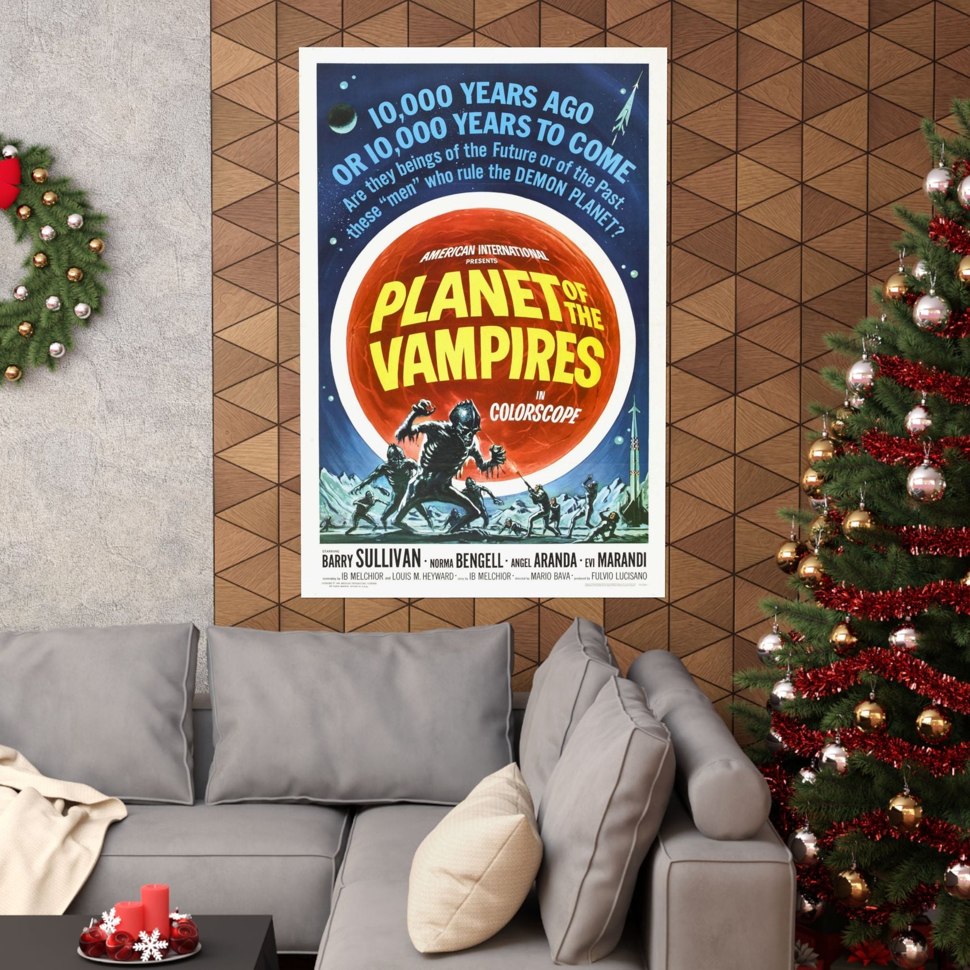 PLANET OF THE VAMPIRES 1965 - Paper Movie Poster-The Sticker Space