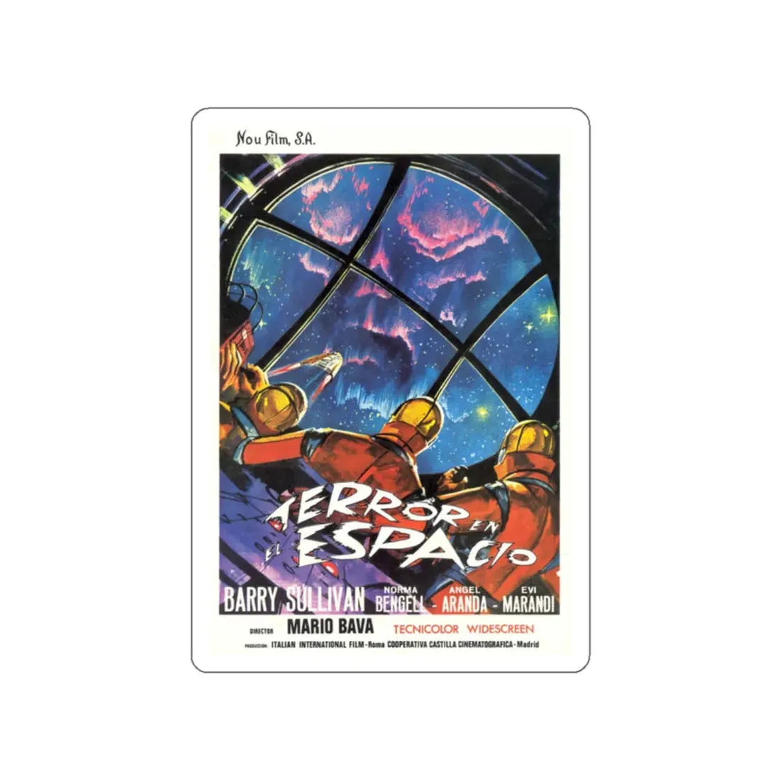 PLANET OF THE VAMPIRES (ITALIAN) 1965 Movie Poster STICKER Vinyl Die-Cut Decal - The Sticker Space