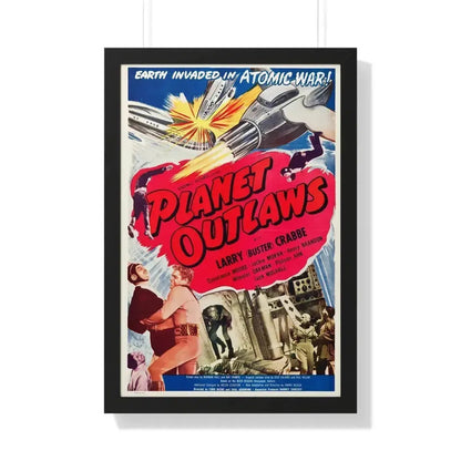 PLANET OUTLAWS 1953 - Framed Movie Poster 20" x 30" Black - The Sticker Space