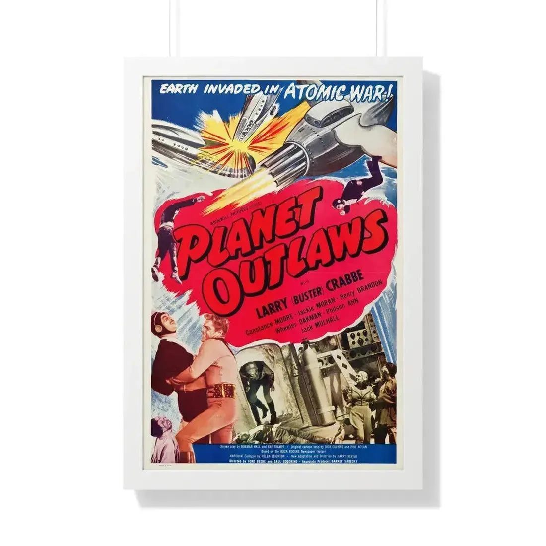PLANET OUTLAWS 1953 - Framed Movie Poster 20" x 30" White - The Sticker Space