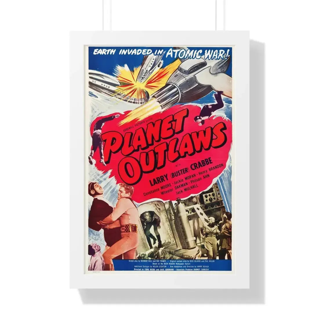 PLANET OUTLAWS 1953 - Framed Movie Poster - The Sticker Space