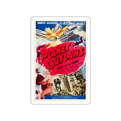 PLANET OUTLAWS 1953 Movie Poster STICKER Vinyl Die-Cut Decal 3 Inch - The Sticker Space