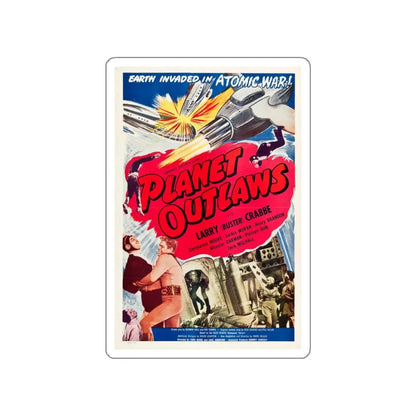 PLANET OUTLAWS 1953 Movie Poster STICKER Vinyl Die-Cut Decal - The Sticker Space