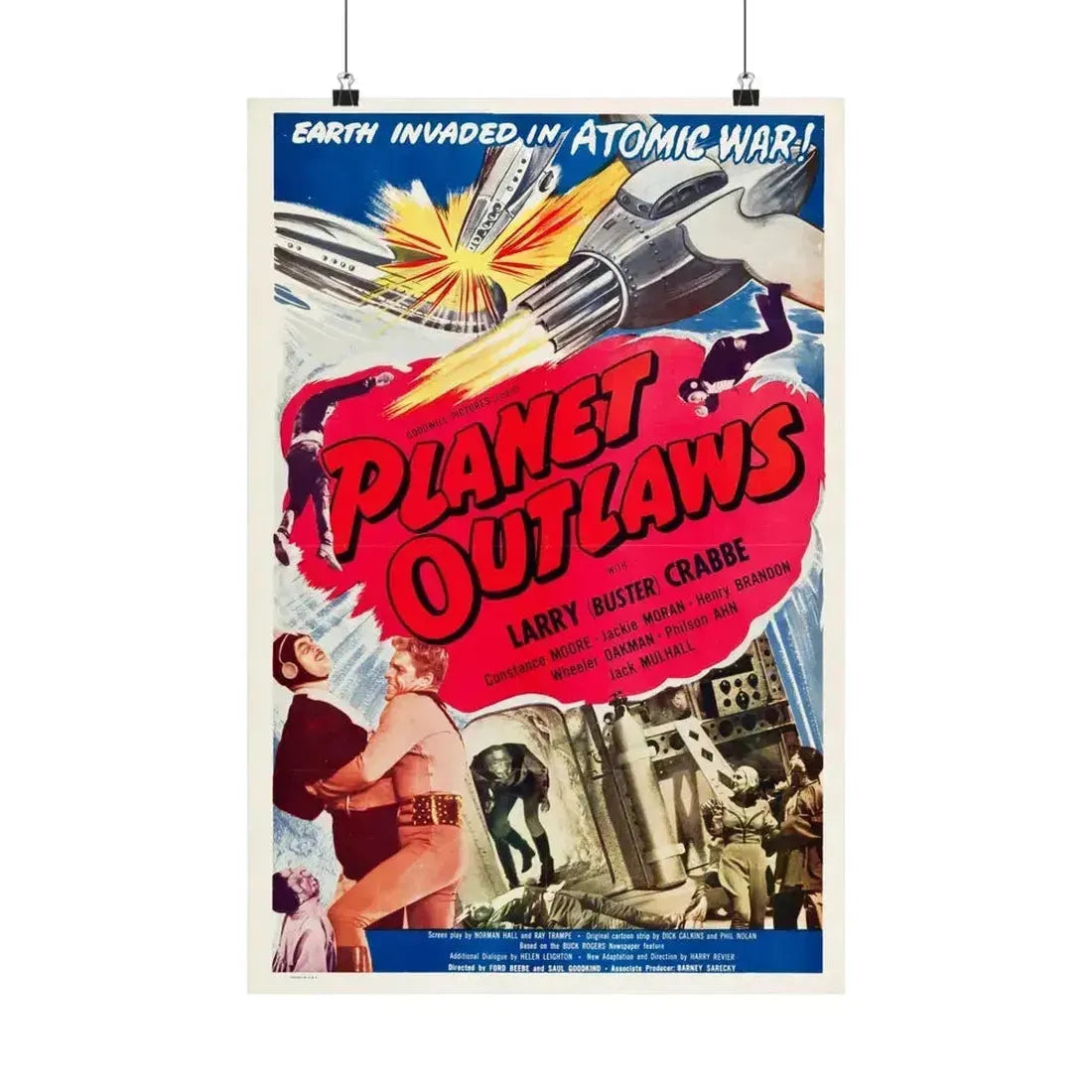 PLANET OUTLAWS 1953 - Paper Movie Poster 16″ x 24″ Matte - The Sticker Space