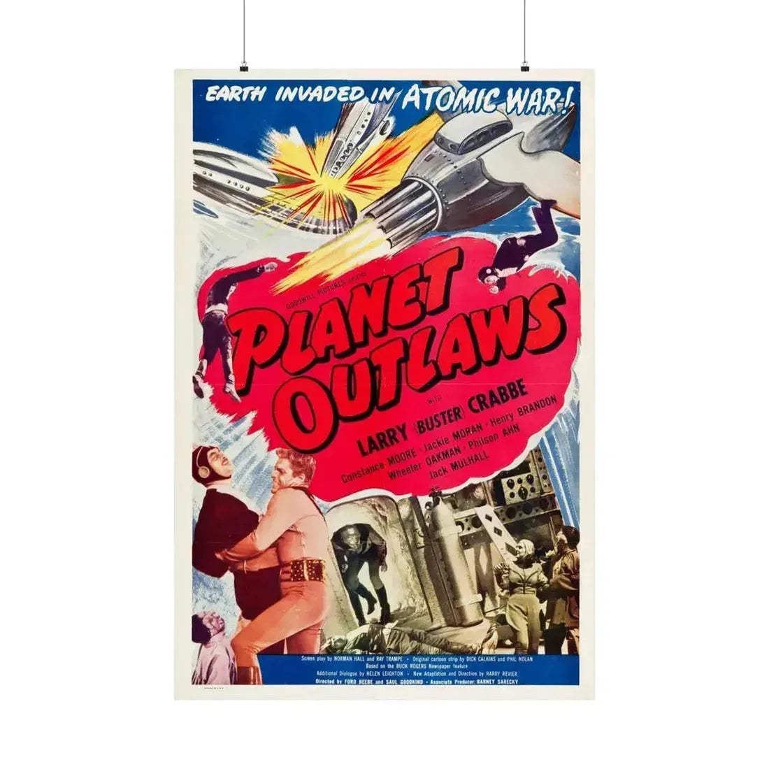 PLANET OUTLAWS 1953 - Paper Movie Poster 36" x 54" Matte - The Sticker Space