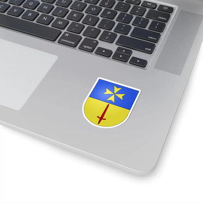 PlanLesOuates-coat of arms (Switzerland) (Coat of Arms) STICKER Vinyl Kiss-Cut Decal - The Sticker Space