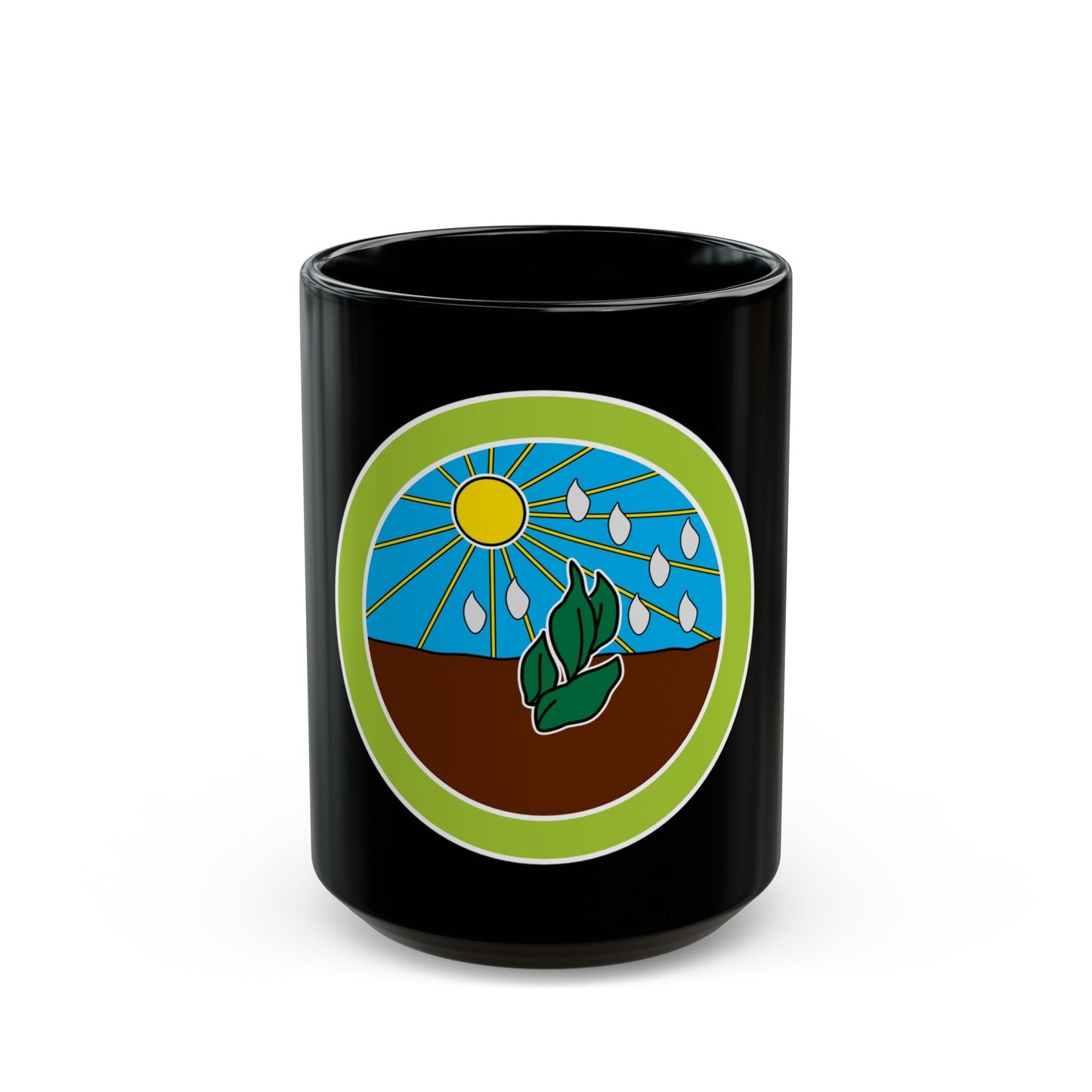 Plant Science (Boy Scout Merit Badge) Black Coffee Mug-15oz-The Sticker Space