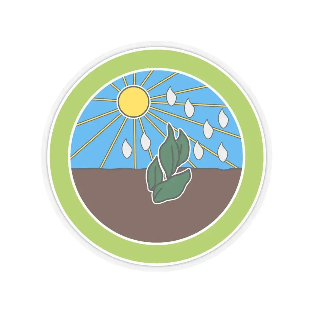 Plant Science (Boy Scout Merit Badge) STICKER Vinyl Kiss-Cut Decal 6 Inch Transparent - The Sticker Space