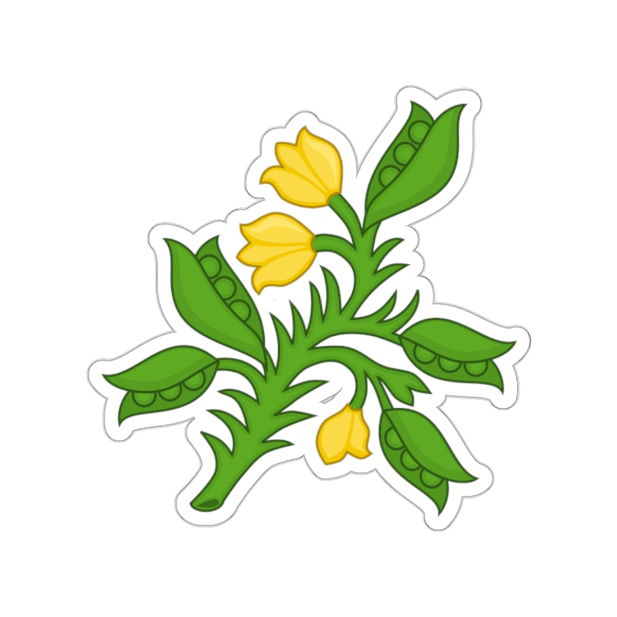 Planta genista Badge of the Plantagenets STICKER Vinyl Die-Cut Decal-White-The Sticker Space