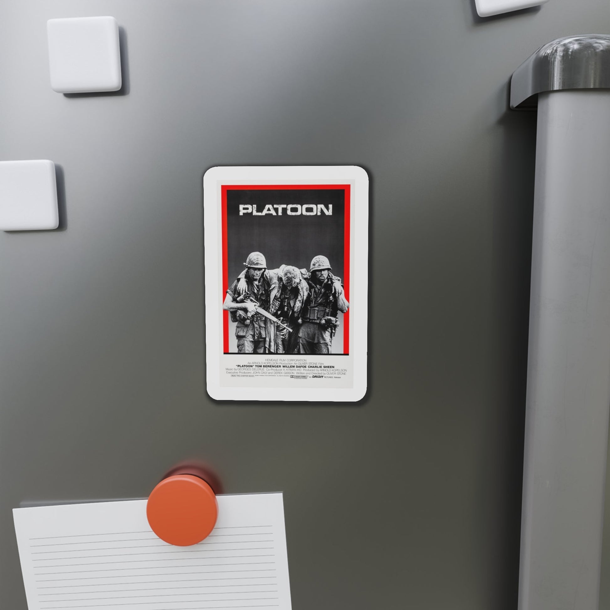 Platoon 1986 Movie Poster Die-Cut Magnet-The Sticker Space