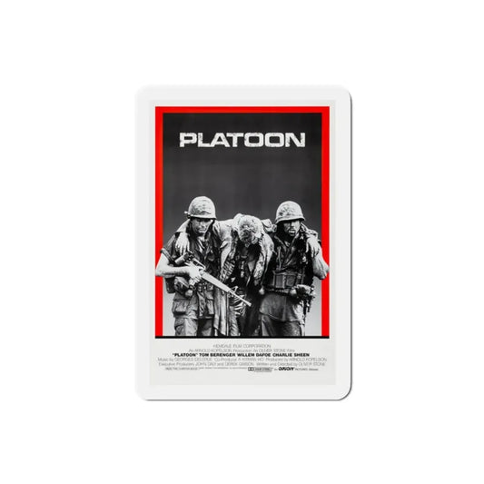 Platoon 1986 Movie Poster Refrigerator Magnet 2 Inch - The Sticker Space